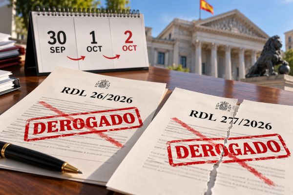 Efectos de los decretos de vivienda derogados en octubre 2026